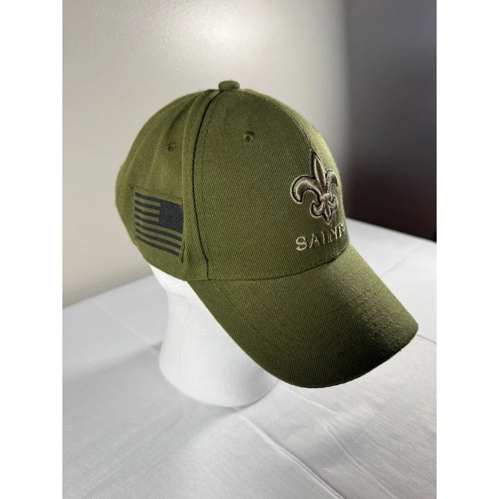 New Era New Orleans Saints NFL Salute to Service Olive Green 9FIFTY Snapback Hat